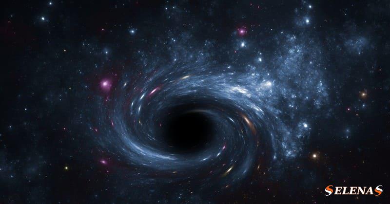 Художественное изображение черной дыры