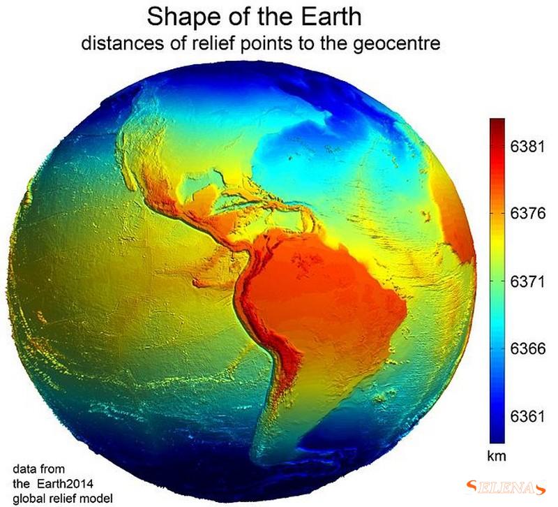 Форма Земли почти сферическая