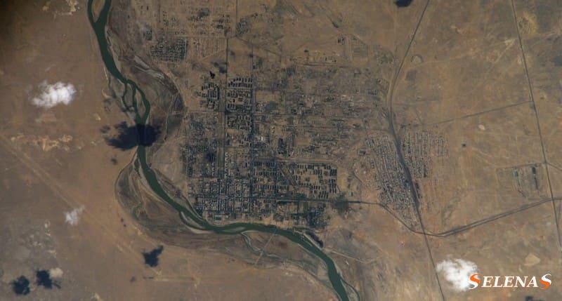 Спутниковые снимки Байконура предоставлены НАСА