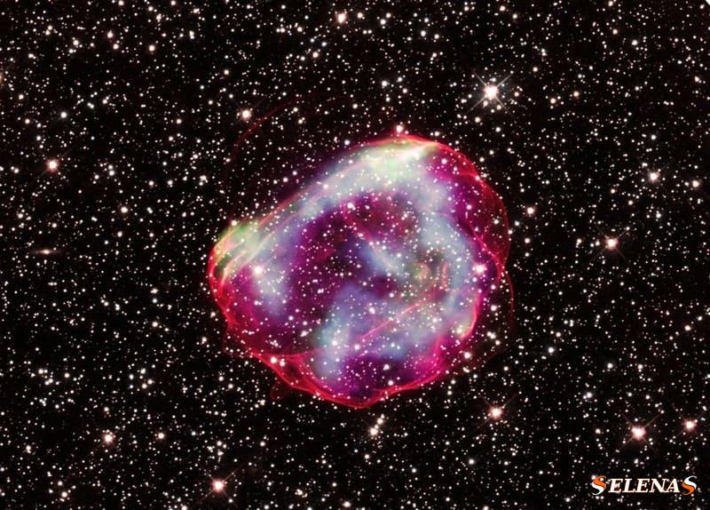 Составное изображение остатка сверхновой SNR 0519-69.0