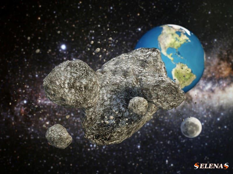 Астероид с несколькими маленькими спутниками