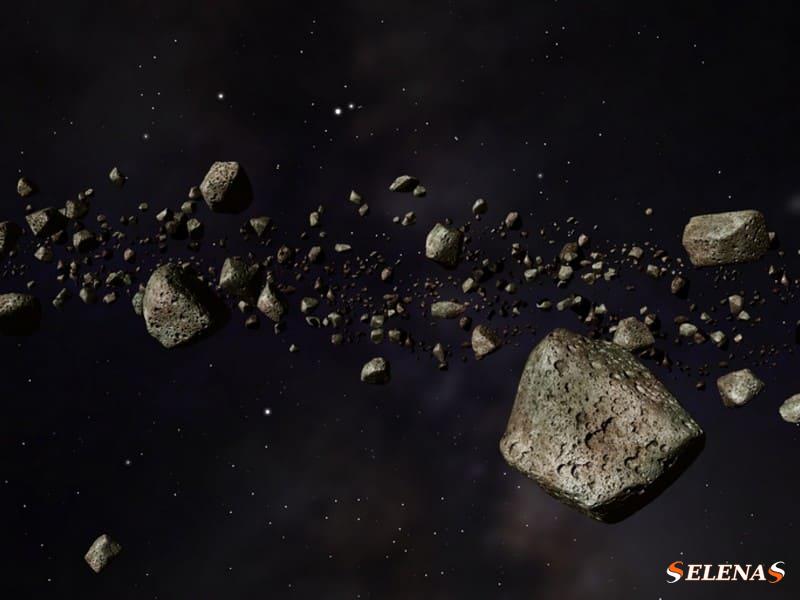 Представление художника о поясе астероидов