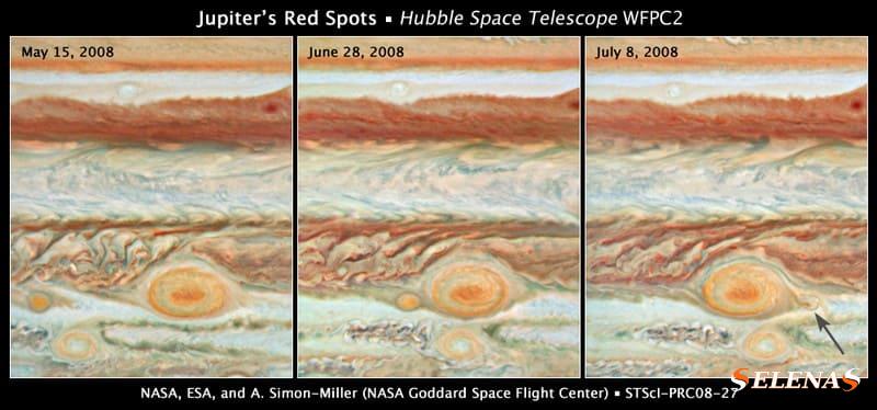 красные пятна Юпитера