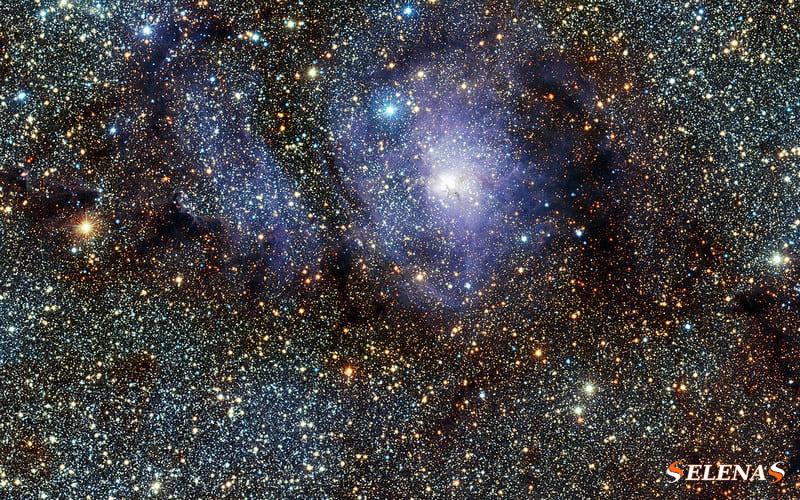 Самая яркая область M8 является местом продолжающегося звездообразования
