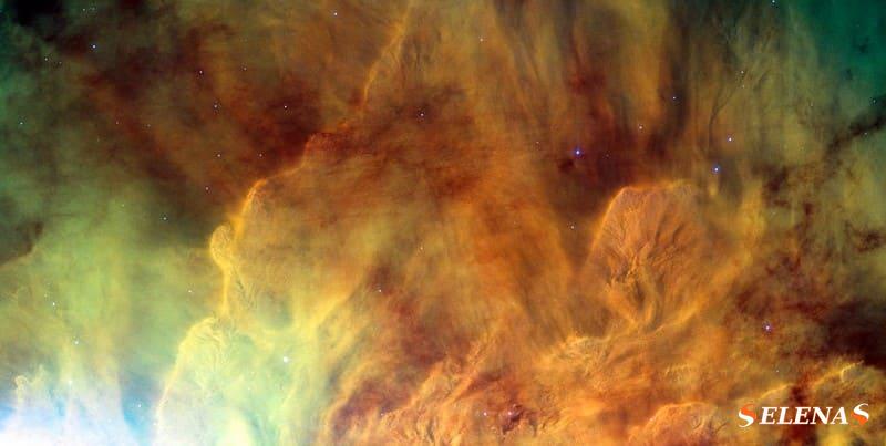 это изображение Мессье 8, полученное космическим телескопом Хаббл
