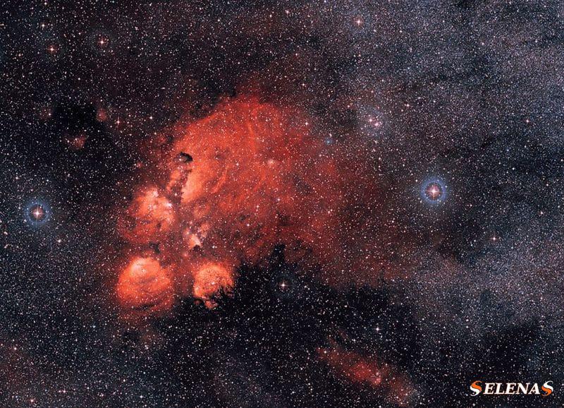 NGC 6334 — туманность Кошачья лапа