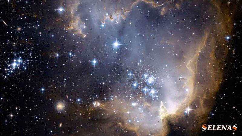 Оптическое изображение космического телескопа Хаббл показывает часть Малого Магелланова Облака.