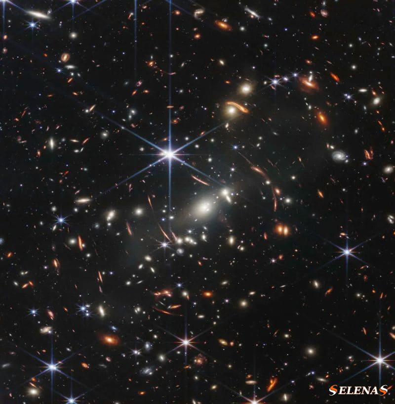 Глубокое поле Уэбба, космический телескоп Джеймса Уэбба, июль 2022 года.